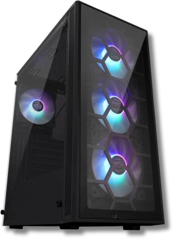 DGI Gaming Core i5 (8 GB DDR3/512 GB SSD/Windows 10 Pro/2 GB NVIDIA/0 Inch Screen/IN-MMS2160B/94) with MS Office(Black, 40 cm x 20 cm x 35 cm, 8 kg)