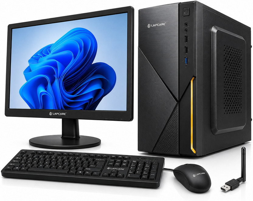 Lapcare Business Desktop Core i5 (8 GB DDR4/256 GB SSD/Windows 11 Home/Shared/19 Inch Screen/Core i5 6th Gen Desktop Full Set)(Black, 40 cm x 18 cm x 41 cm, 9.5 kg)