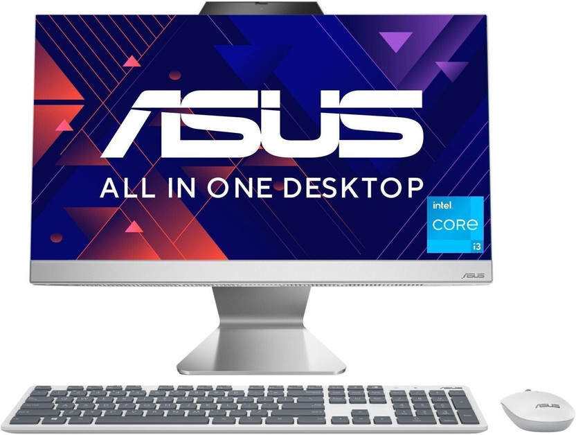ASUS AiO A3 Series All in One Desktop, Intel 12th Gen Core i3 (8 GB DDR4/512 GB SSD/Windows 11 Home/21.45 Inch Screen/A3202WBA-WPB002W)(White)