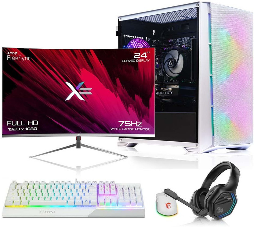 Assambled ALL in one RYZEN 5 GAMING SERIES Ryzen 5 (32 GB DDR4/2 TB/512 GB SSD/Windows 11 Home/4 GB/24 Inch Screen/XAILO RYZEN 5 ALL IN ONE PC) with MS Office(Black)