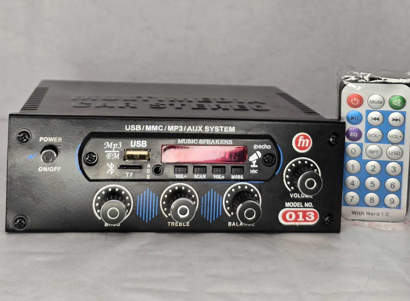 Flipkart D world 013 BLUETOOTH USB AUX FM WITH MIC SLOT 160 W AV Control Amplifier(Black) - Flipkart Deal