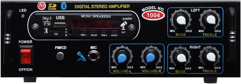 Afpin 1004BT USB AUX FM with 4 Speaker Connectivity 100 W AV Control Amplifier(Black)