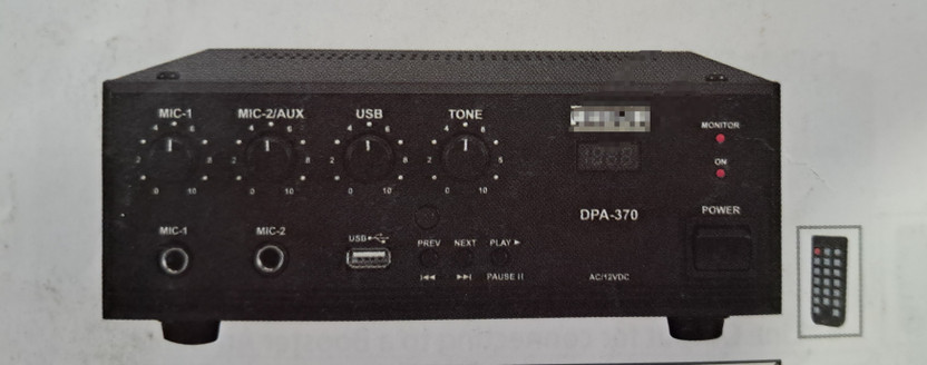 SHIV ELECTRONICS DPA370 50 W AV Power Amplifier(Black)