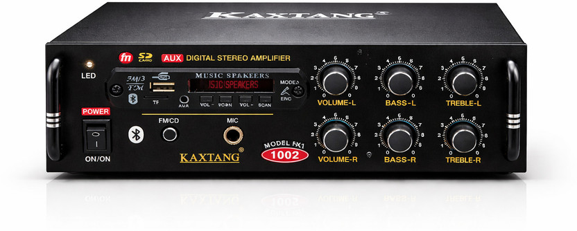 KAXTANG 1002 FLEAR DJ Amplifier REMIX Bluetooth VERSION with BT/USB/AUX/MP 5000 W AV Power Amplifier(Black)