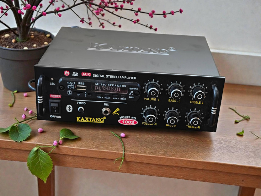 KAXTANG DJ trick 1002BT Full Black Digital Stereo With BT/ USB/ SD-Card /FM /AUX 5000 W AV Power Amplifier(Black)