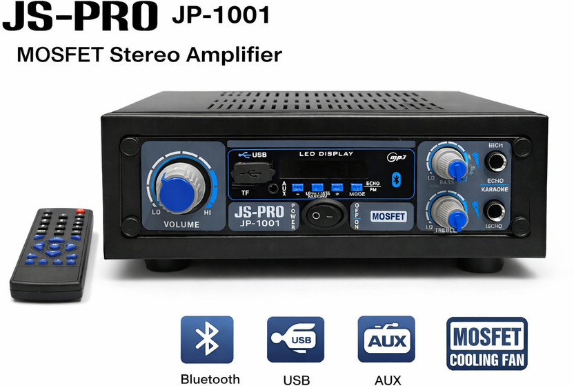 JS PRO JP 1001 100 W AV Control Amplifier(Black)