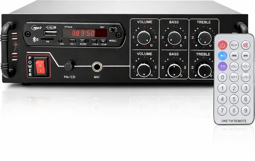 NG Stockist Amplifier 5000 WSound Machine,BassTreble & Volume,Remote BT/USB/SD Card FM Radio 120 W AV Power Amplifier(Black)