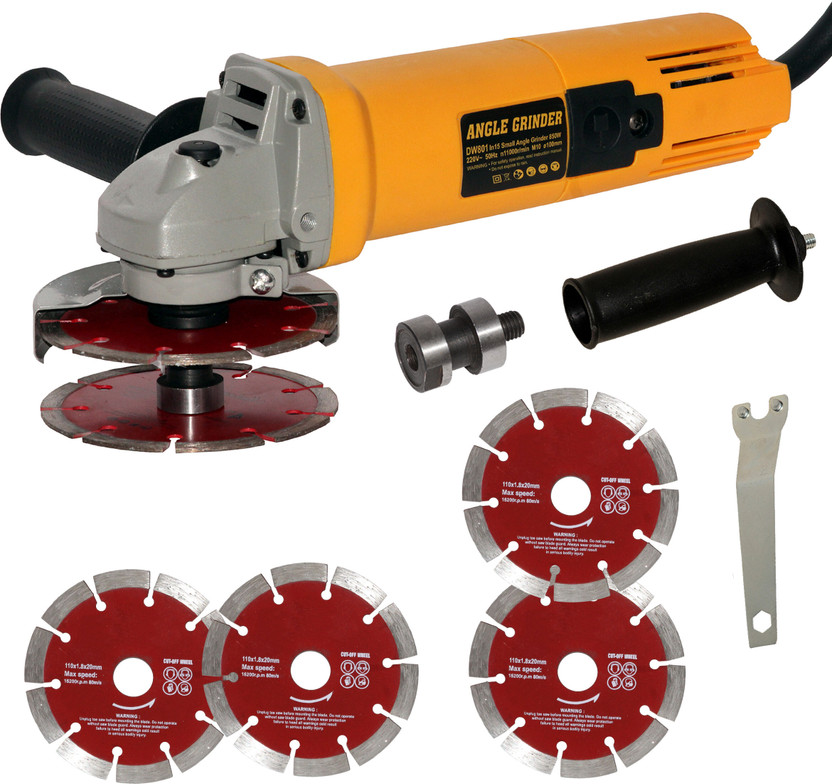 Digital Craft Heavy-Duty 850W Angle Grinder, 100mm Disc, 11000 RPM, Wall Chaser Tool Angle Grinder(100 mm Wheel Diameter)