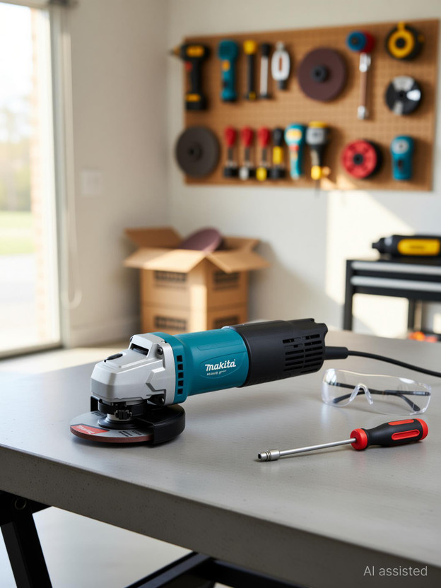 MAKITA M0910B Angle Grinder(100 mm Wheel Diameter)