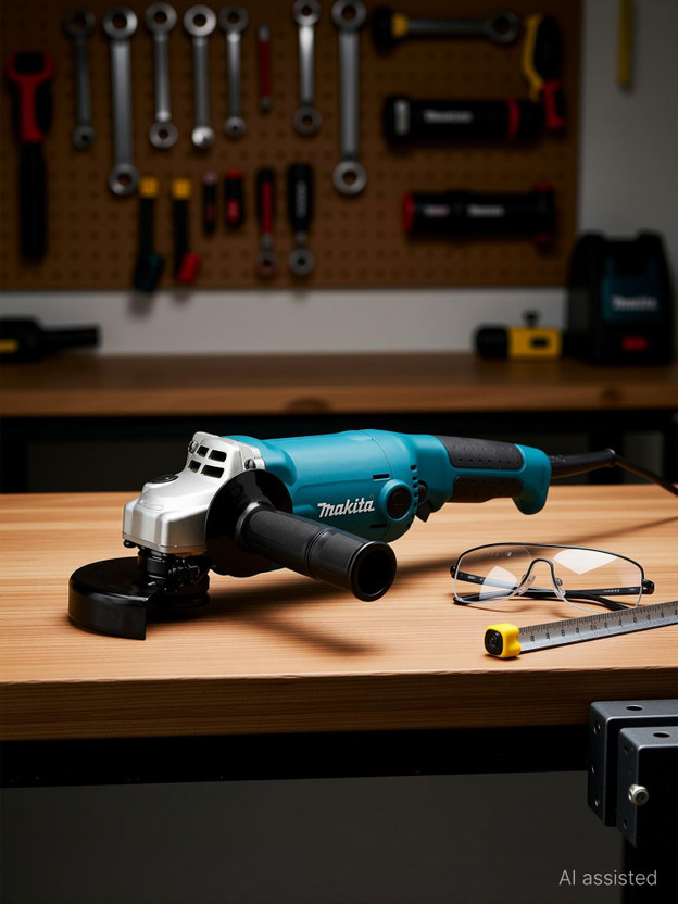 MAKITA GA5010 5 inch Angle Grinder 125 mm 11000 RPM 1050W Angle Grinder(100 mm Wheel Diameter)