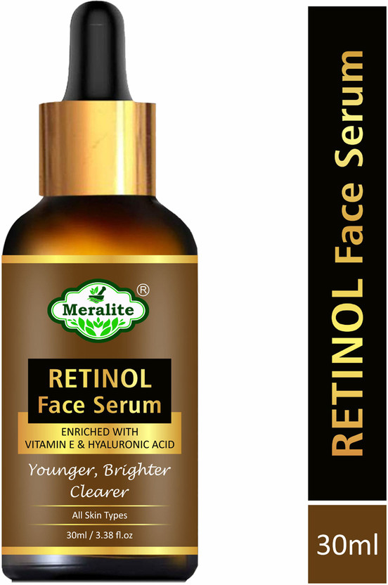 Meralite Retinol Face Serum with Hyaluronic Acid | Reduces Fine Lines & Wrinkles(30 ml)