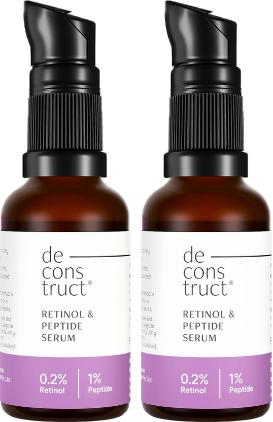 deconstruct 0.2% Retinol Anti Aging Face Serum with Peptide | Reduces Fine Lines & Wrinkles(60 ml)