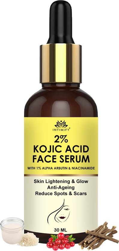 INTIMIFY 2% Kojic Acid Serum For Pigmentation, Wrinkle Reduction & Skin Whitening Serum(30 ml)