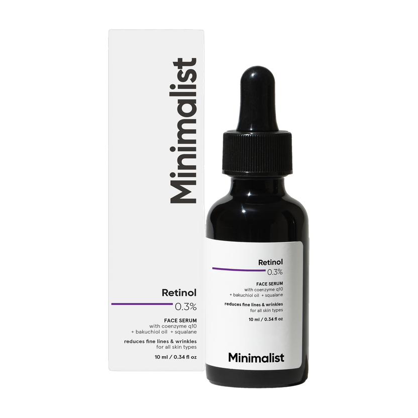 Minimalist Retinol Serum 0.3% For Anti Aging with Q10 to Reduce Fine Lines & Wrinkles(10 ml)
