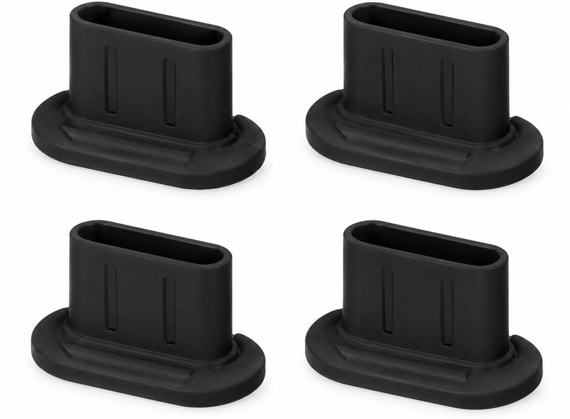 CrossMart USB Type -C Port dusting cap USB Black Anti-dust Jack Plug USB Black Anti-dust Plug(Laptop, Tablet, Mobile Pack of 4)