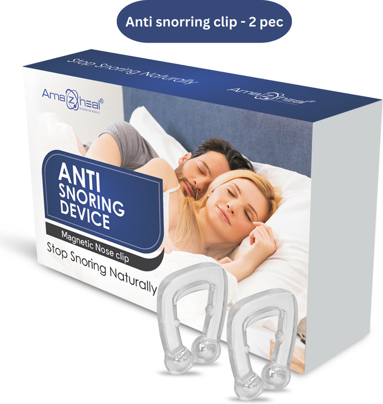 Amazheal Anti Snoring Device for Men Women Relieves Nasal Better Sleep (Pack of 1) Anti-snoring Device(Nose Clip)