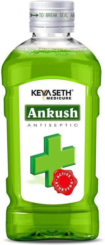 KEYA SETH AROMATHERAPY Ankush Ayurvedic Antiseptic Liquid, No Burning Sensation for First Aid & Personal Hygiene, Enriched with Neem, Tulsi, Lavender & Rose Essential Oil Antiseptic Liquid Antiseptic Liquid(100.0 ml x Pack of 1)