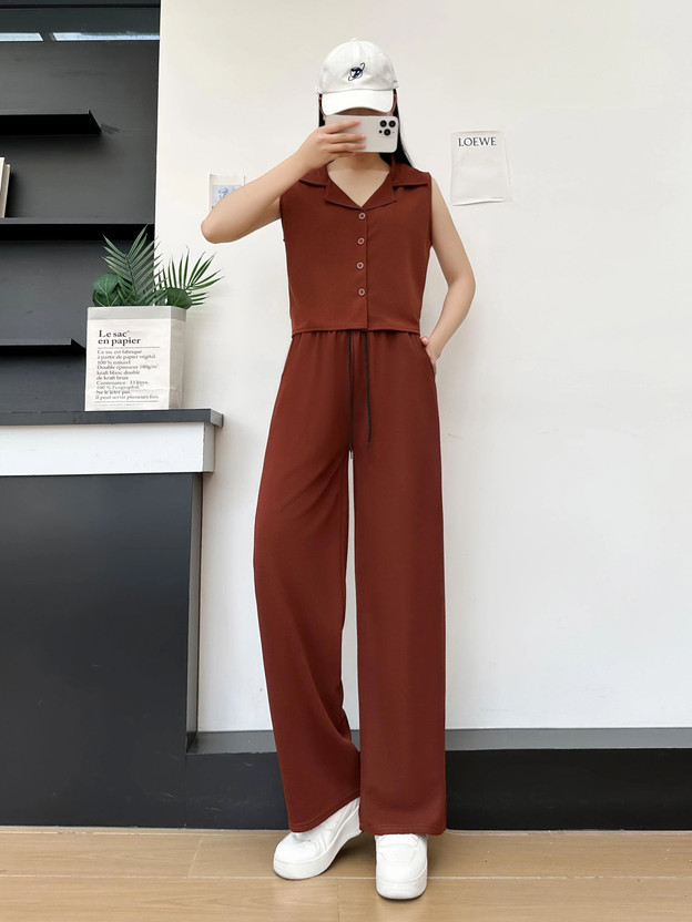 Stem Rope Top Palazzos Co-ords Set
