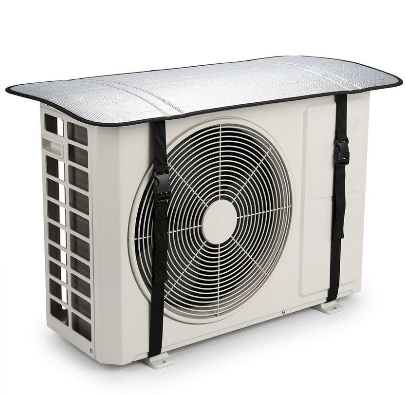 KCE STORE Air Conditioner  Cover(Width: 50 cm, SILVER)
