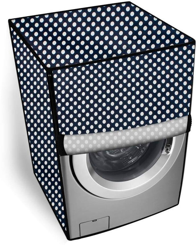 ZITIN Front Loading Washing Machine  Cover(Width: 60 cm, BLUE, Water ,Stain ,Scratch , Heat Resistant, Zipper Lock)