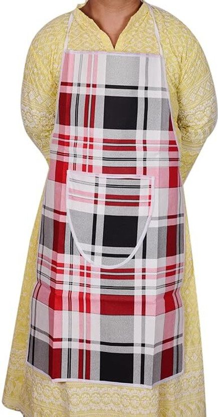 SUNVIKA House Polyester Chef's Apron - Free Size(White, Single Piece)