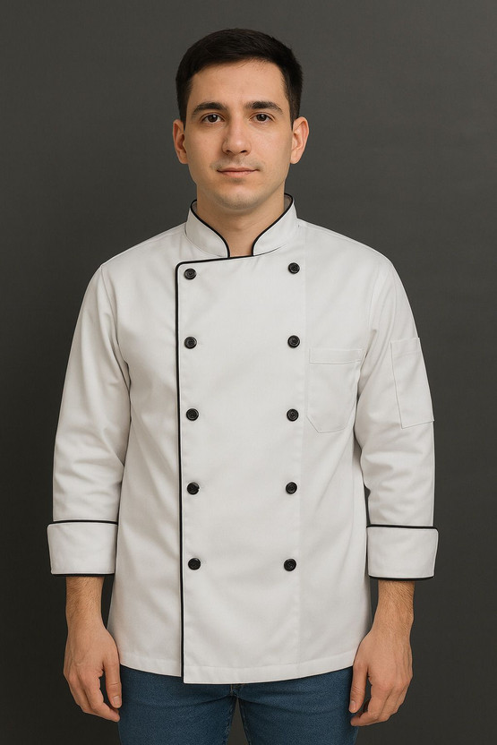 same fit Cotton Chef's Apron - XXL(White, Single Piece)