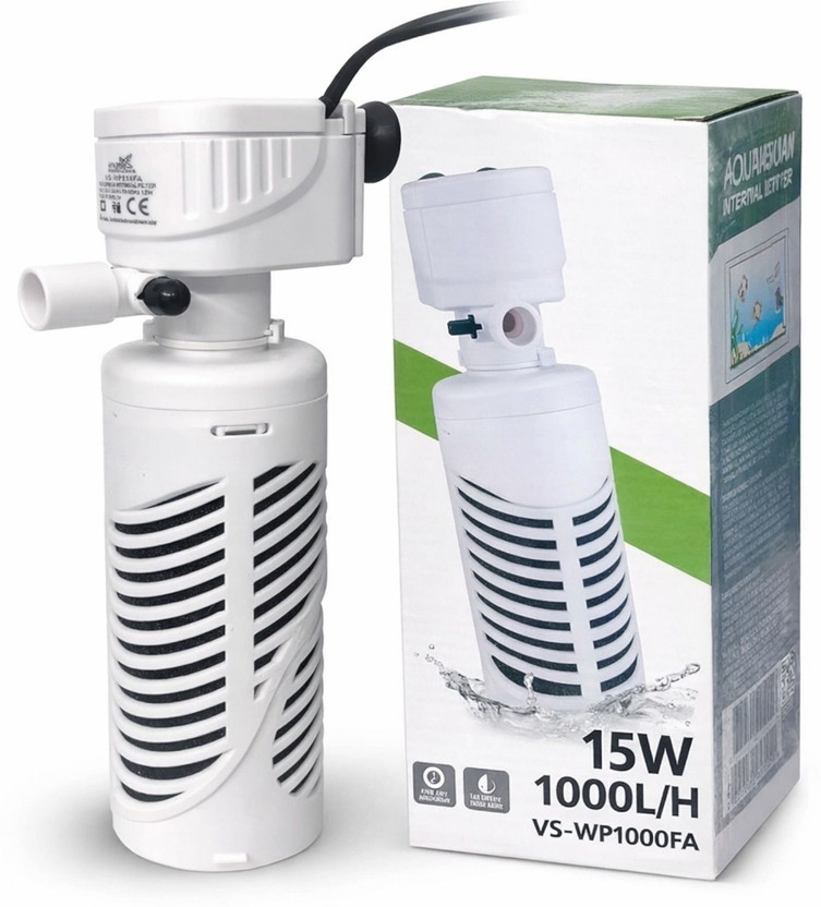 MyPetFishy VS-WP1000FA Power Aquarium Filter(Biological Filtration for Salt Water and Fresh Water)