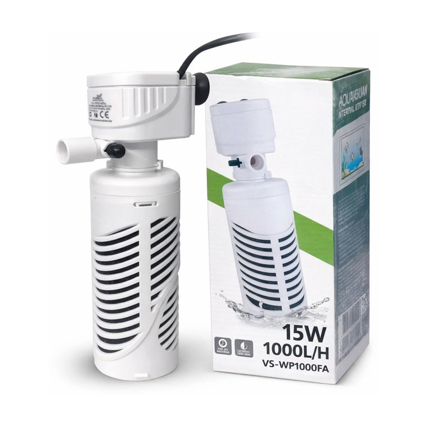 MyPetFishy VS-WP1000FA Power Aquarium Filter(Biological Filtration for Salt Water and Fresh Water)