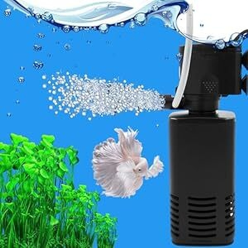 Dog Boss Aquarium Filter Pump,Silent Aquarium Filter Pump for Fish Tank Oxygen Supply Power Aquarium Filter(Mechanical Filtration for Salt Water and Fresh Water)