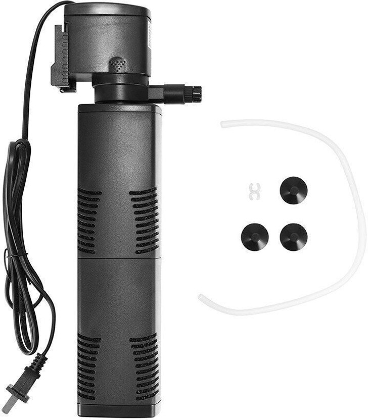 kickAt Aquarium Filter Pump 20w (2000 L/H) Oxygen Filteration 3 to 6 feet tank Power Aquarium Filter(Mechanical Filtration for Salt Water and Fresh Water)