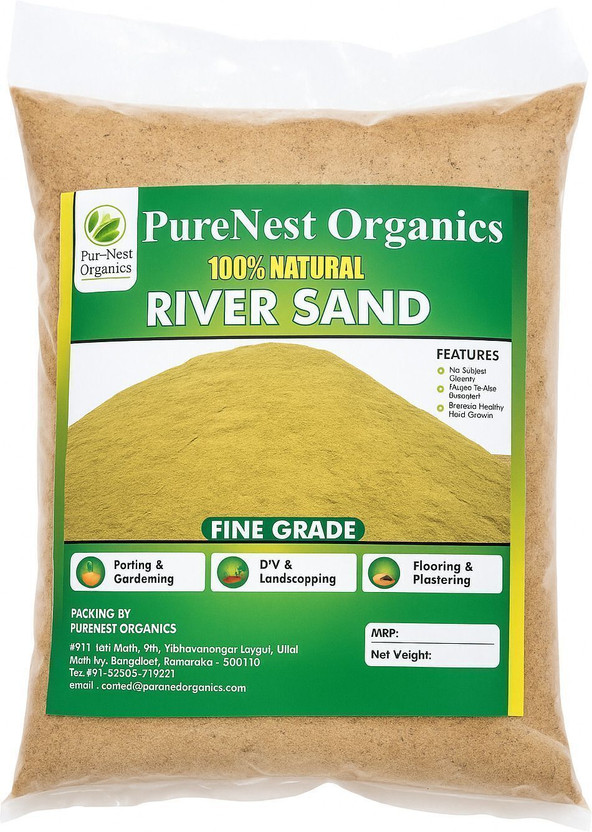 PureNest Organics Sand Planted Substrate(Brown, 2 kg)