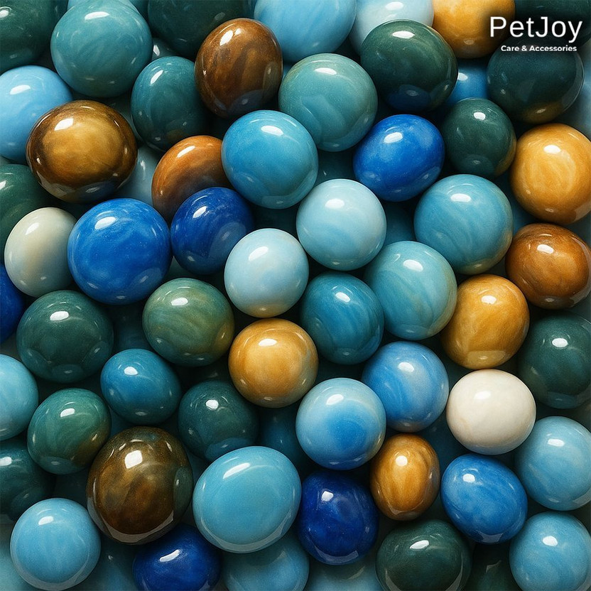 PetJoy Aquarium Gravel Planted Substrate, Multicolor Round Pebbles Stones for Fish Tank Gravel Unplanted Substrate(Multicolor, 0.9 kg)