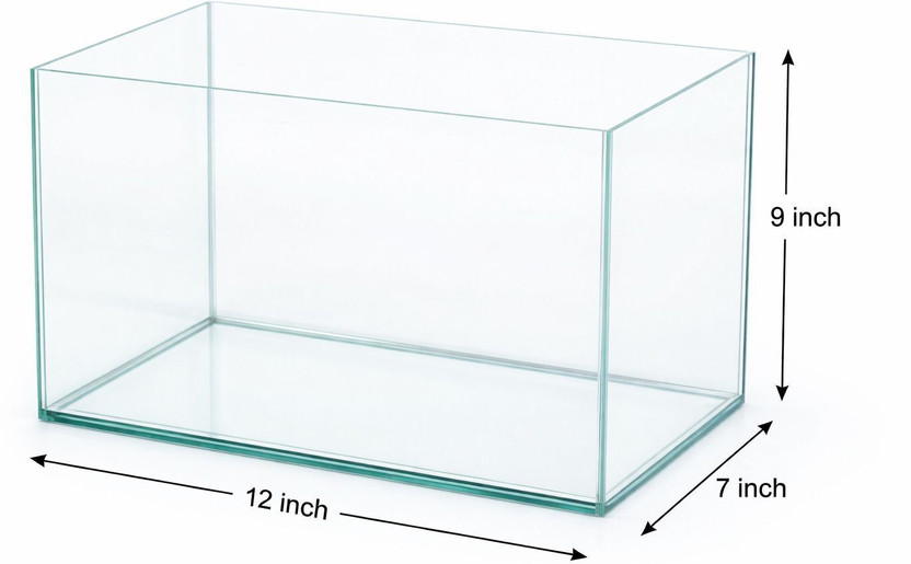 SURAJ AQUARIUM MINI GLASS AQUARIUM Rectangle Aquarium Tank(12 L)