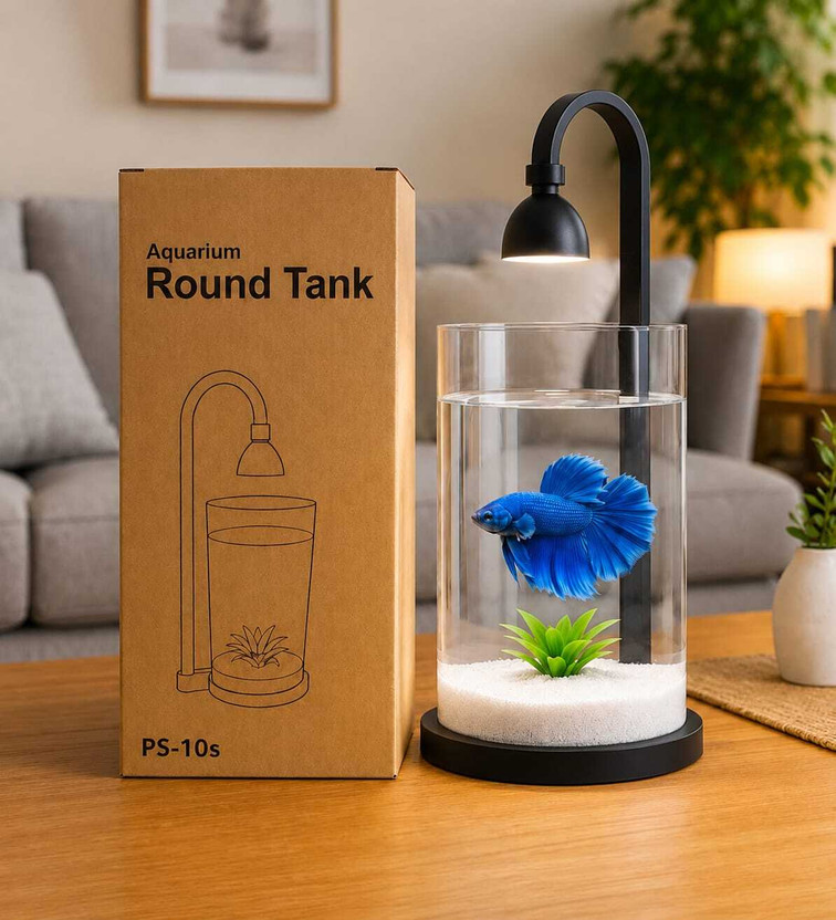 Petscope Petscope PS-10s (Black) Cylinder Aquarium Tank(1.2 L) - Flipkart Deal