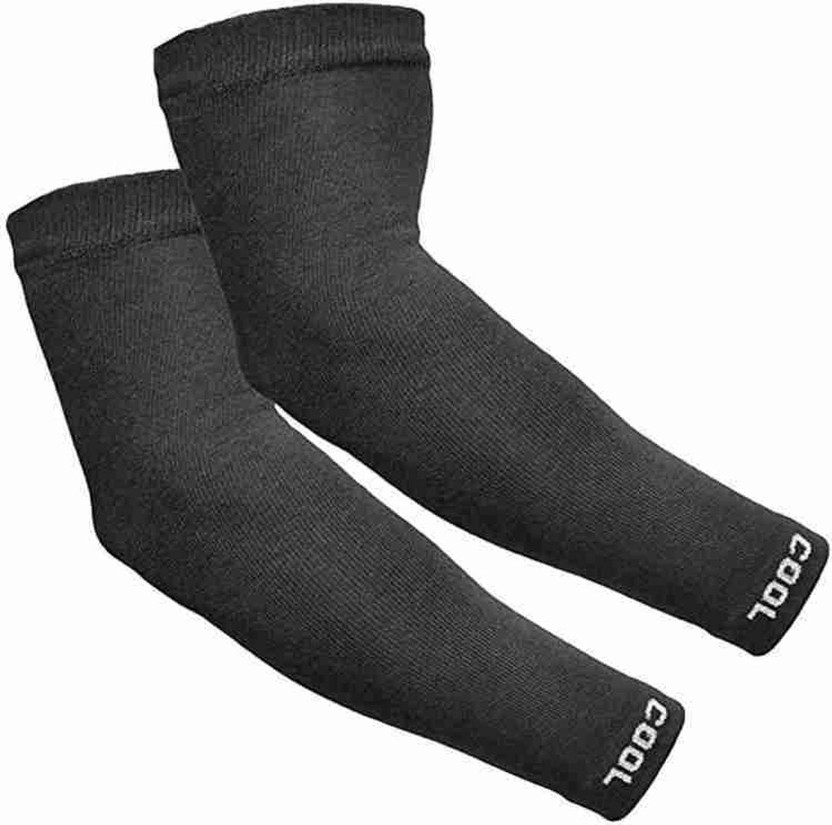 JEMOX Nylon Arm Sleeve For Men & Women(Free, Black)