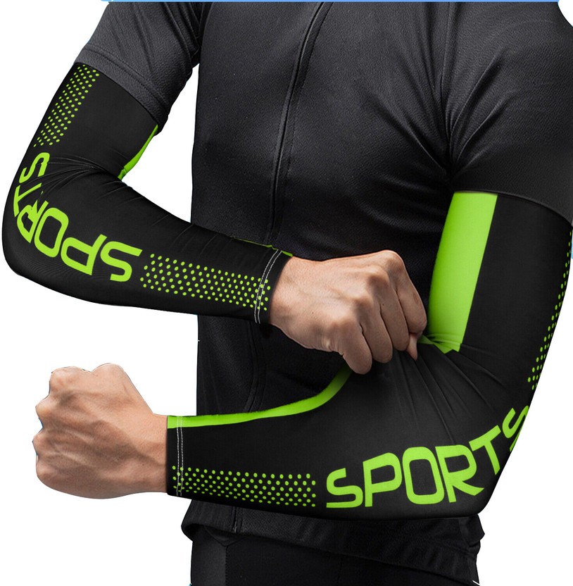 DreamPalace India Polyester, Nylon Arm Sleeve For Men & Women(Free, Green)