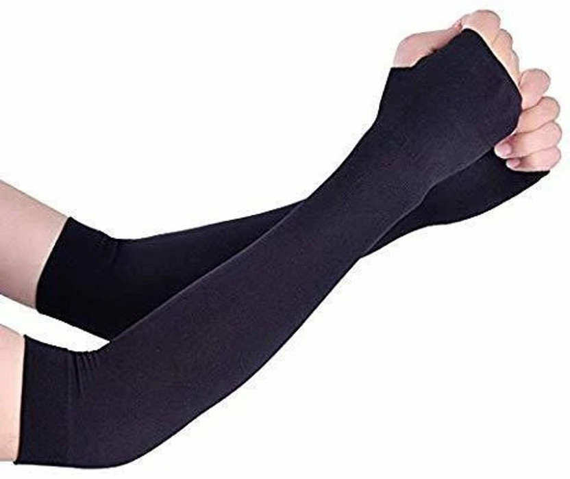 Lumicub SUNBURN PROTECTOR FOR FULL ARM SLEEVES FOR RIDERS Cycling Gloves(Black)