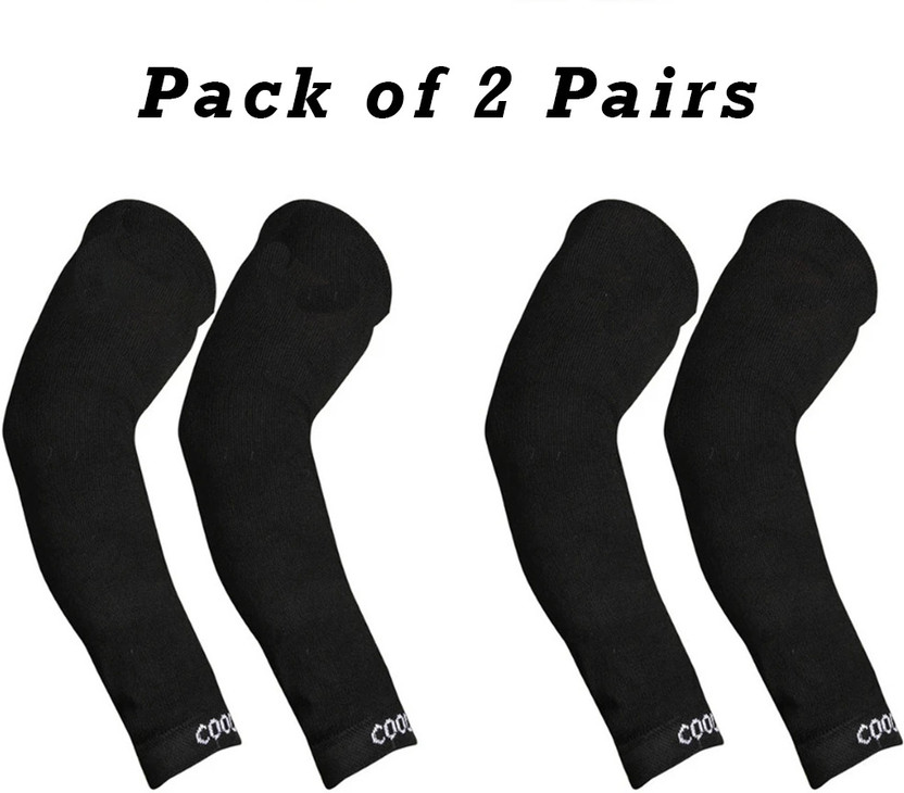 GSINVENTORY Cotton Arm Sleeve For Men & Women With Tattoo(Free, Black)