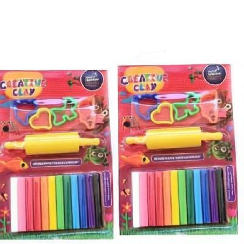 AMB Two Set Of Play And Learn Clay For Kids ( MULTICOLOR)