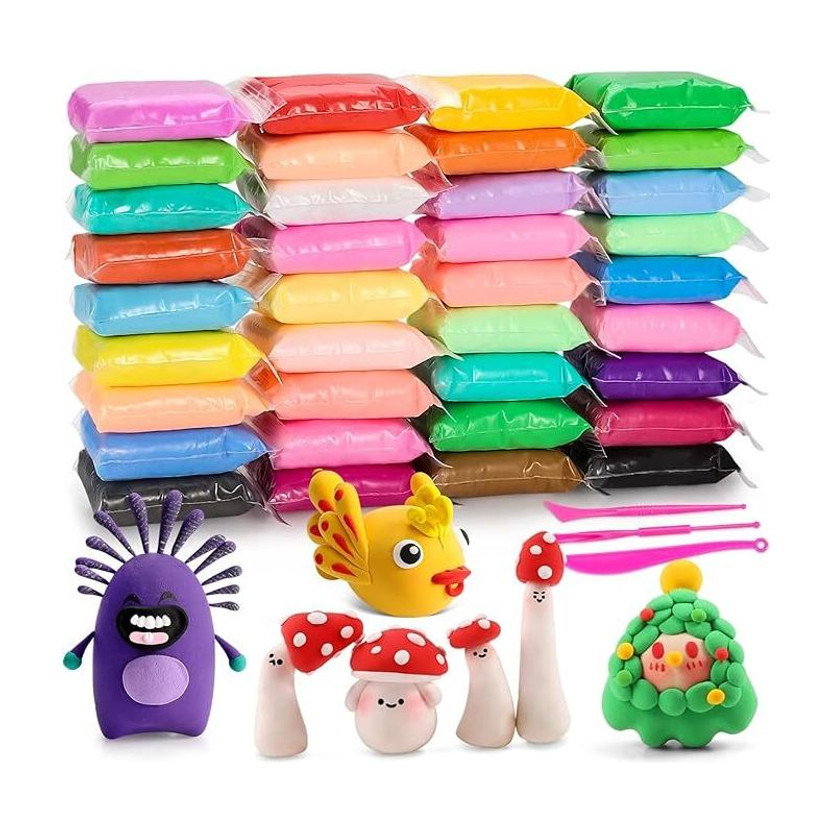 Do Pal Air Dry Clay 12 Colors Modeling Set with 3 Sculpting Tools (PACK OF 12)