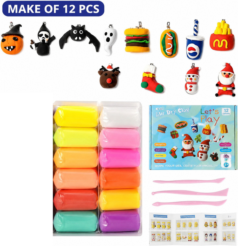 MY MY BABY LOVE A PERFECT CARE Air Dry Clay Set with Tools & DIY Modeling Accessories Art Clay-12pcs - Flipkart Deal