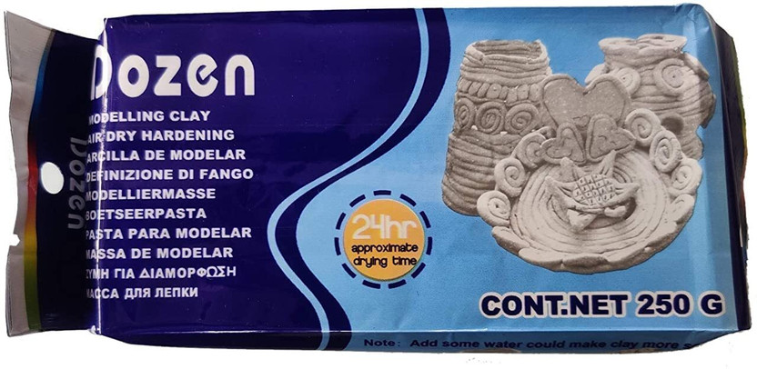 TOY GARAGE Dozen White Air dry Clay Modelling sculpting Clay for Art and Craft Project Art Clay(0.25 g)