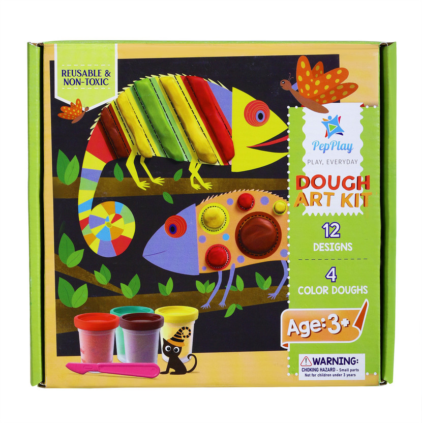 PepPlay Dough Art Kit |Educational Toys|Art & Crafts Gift | Kids Age 3+ Years Activity |
