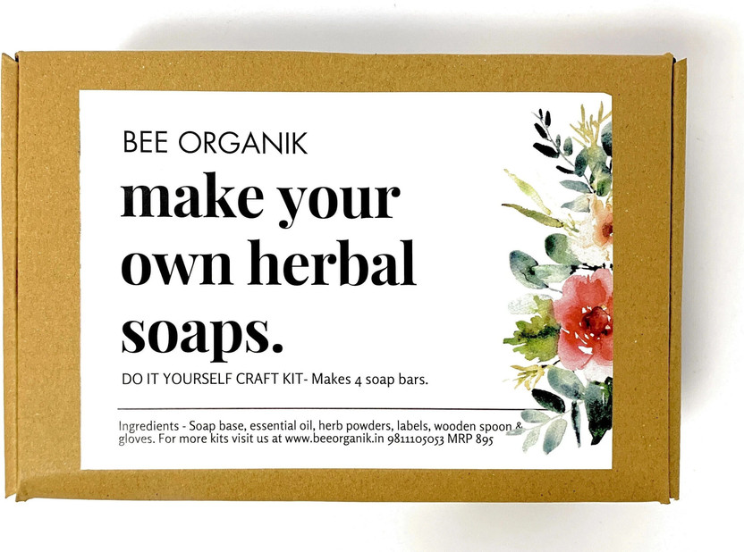 bee organik Make Your Own Herbal Soaps Kit | Learn Soap Making By Instructions