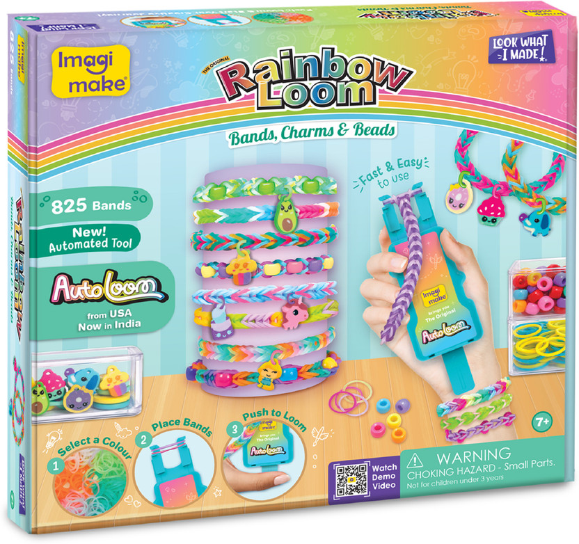 Imagimake Rainbow Loom - Bands, Charms & Beads | 825+ Bands, Charms & Beads