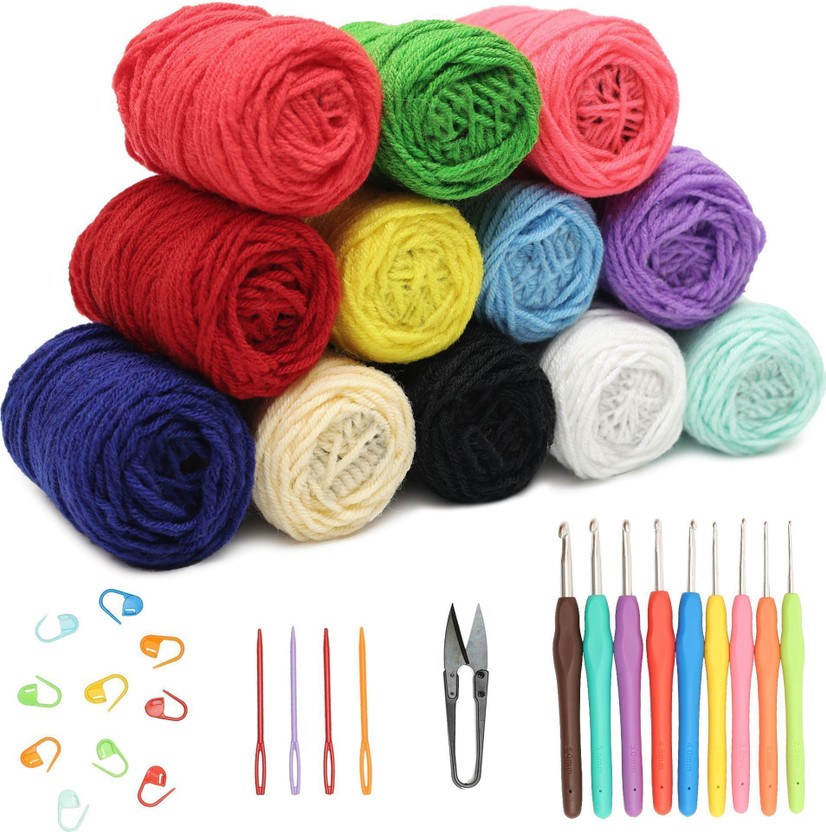 Flipkart Embroiderymaterial Crochet Kit Set for Beginners – DIY Crochet Making Kit - Flipkart Deal