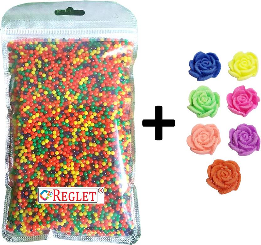 REGLET 8000 Magic Water Jelly Balls and 20 Pcs Water Growing Flowers