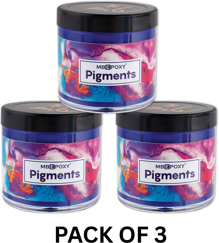 MBEPOXY Epoxy Resin Crystal Clear for Art & Crafts Pigments Epoxy-Violet - Pack of 3