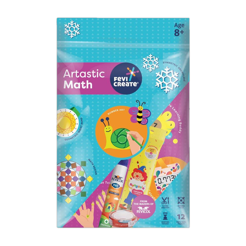 Fevicreate Artastic Maths DIY Art & Craft Kit , Creative Kit for kids 8+ yrs
