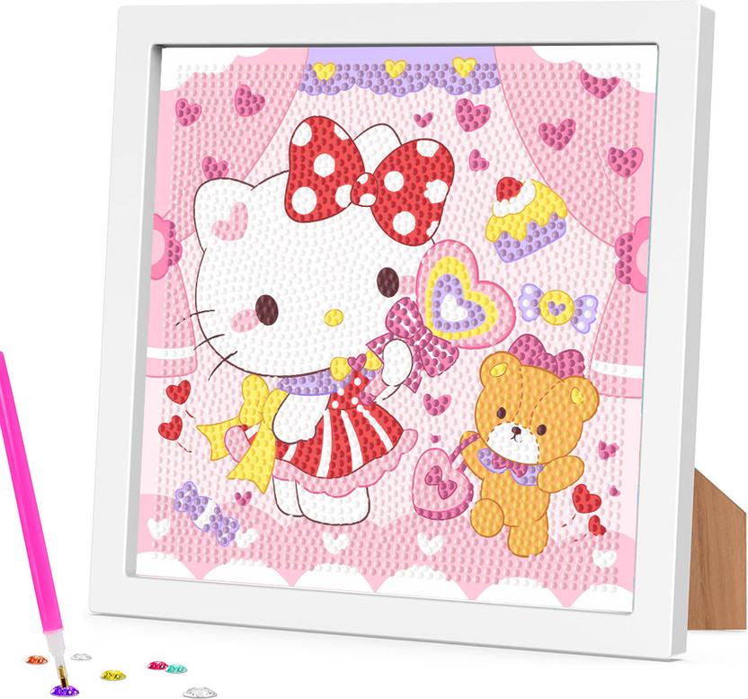 Climberty Charming Hello Kitty Diamond Art Kit for Kids and Adults